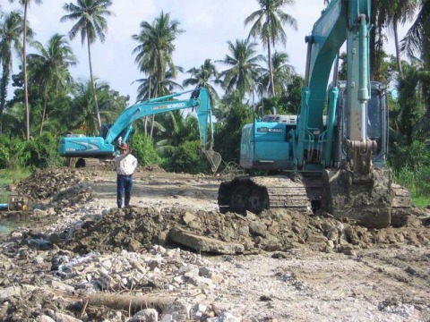 บริการรับเหมาถมดิน บางเลน